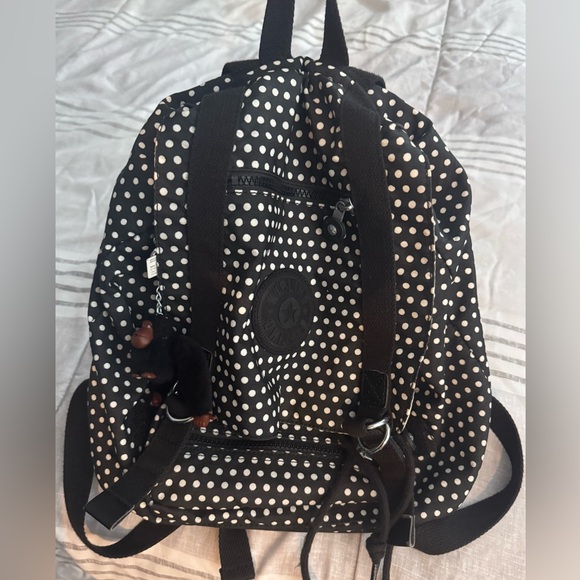 Kipling Dotted Black Backpack - Picture 2 of 8